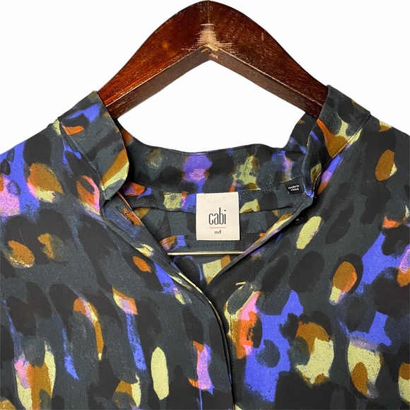 CAbi Sabine Watercolor Tunic Short Sleeve 3143 - Picture 6 of 9